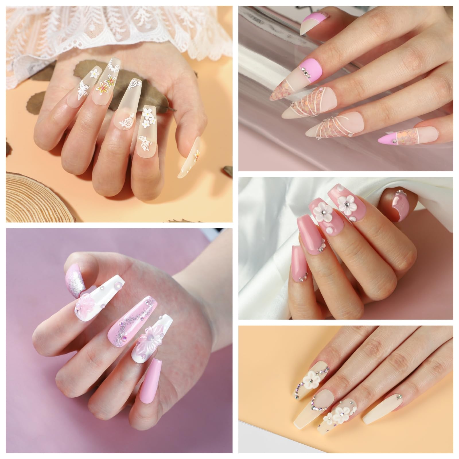 Coscelia acrylic nail kit UV lamp compact for quick at-home drying.