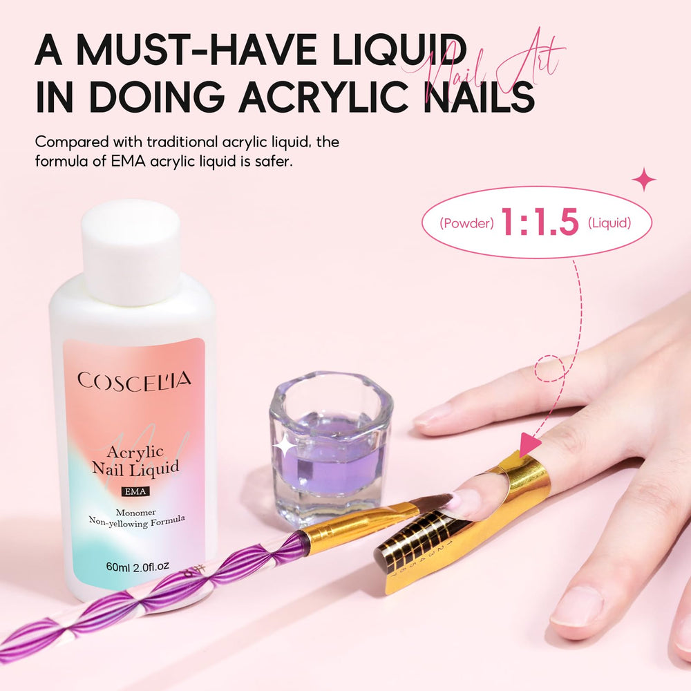 COSCELIA decorative powder assortment for vibrant nail art and accents