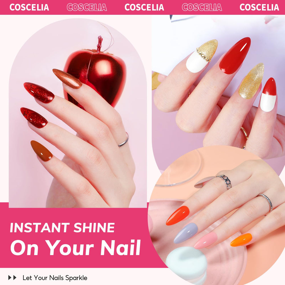 COSCELIA diy-at-home-manicure kit supports creative weekend nail art.