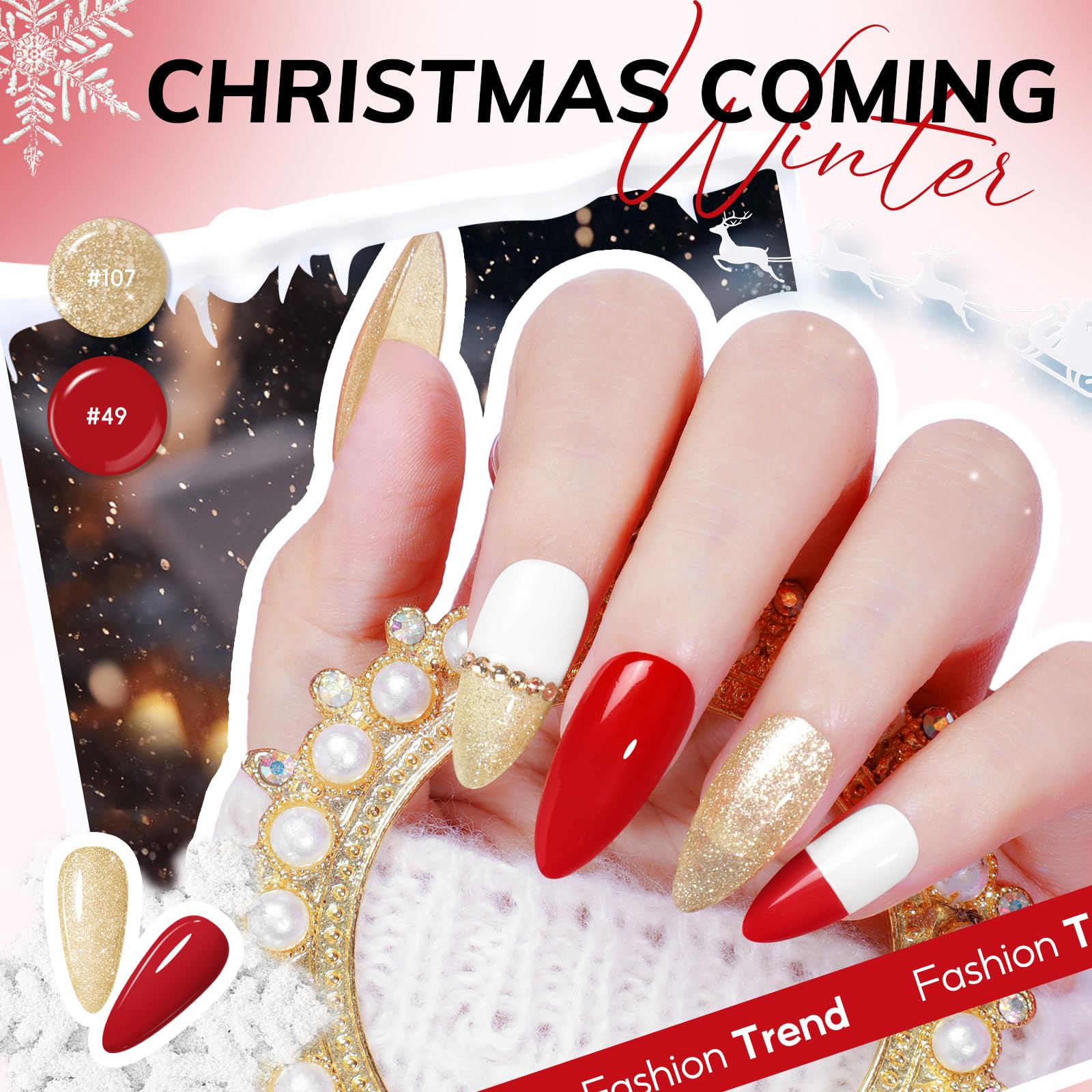 Coscelia gel polish applies smoothly for easy at-home manicures, even for beginners