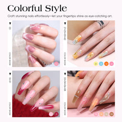 COSCELIA 25-color gel polish palette for versatile designs
