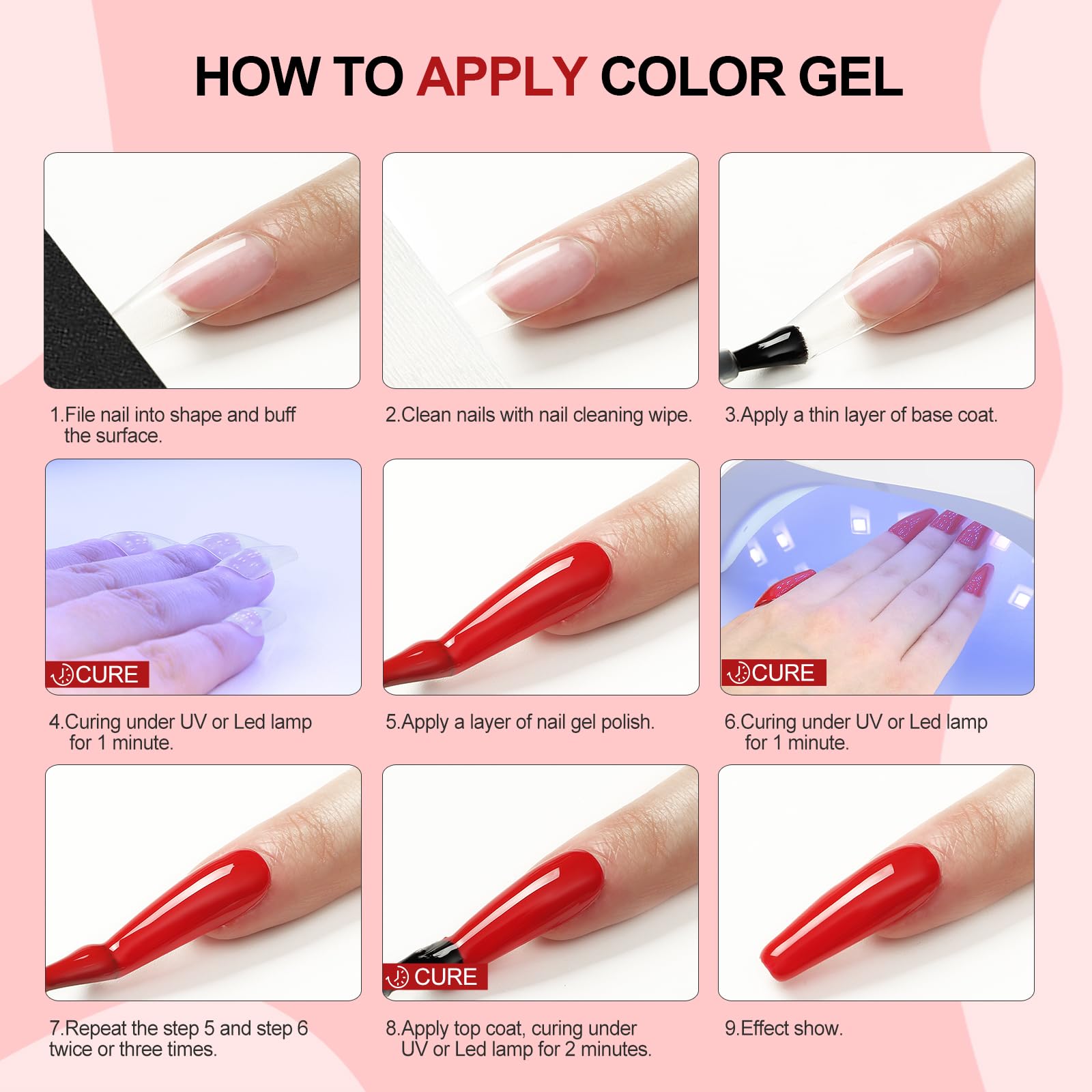 COSCELIA natural resin gel polish with low odor.