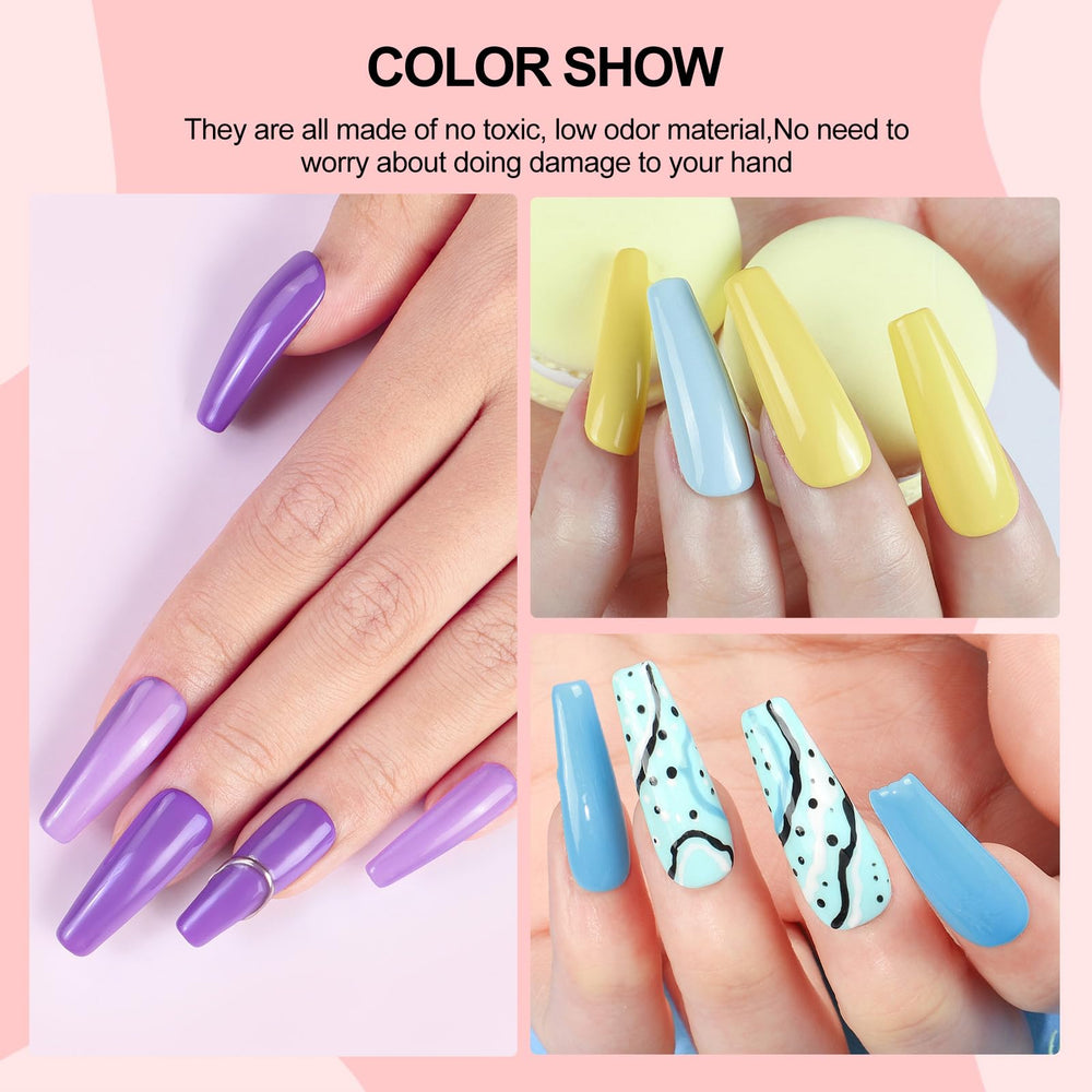 COSCELIA long-wear gel polish lasts 2-3 weeks.
