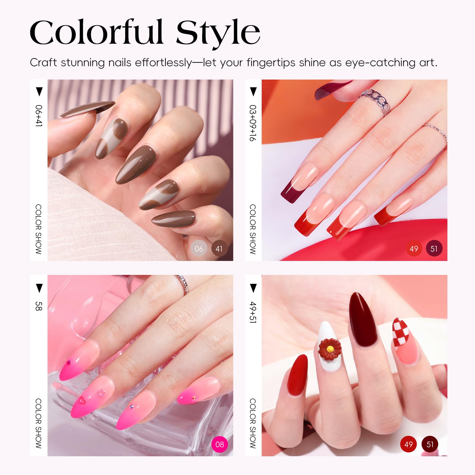 COSCELIA nail decorations with foil accents for luxe details