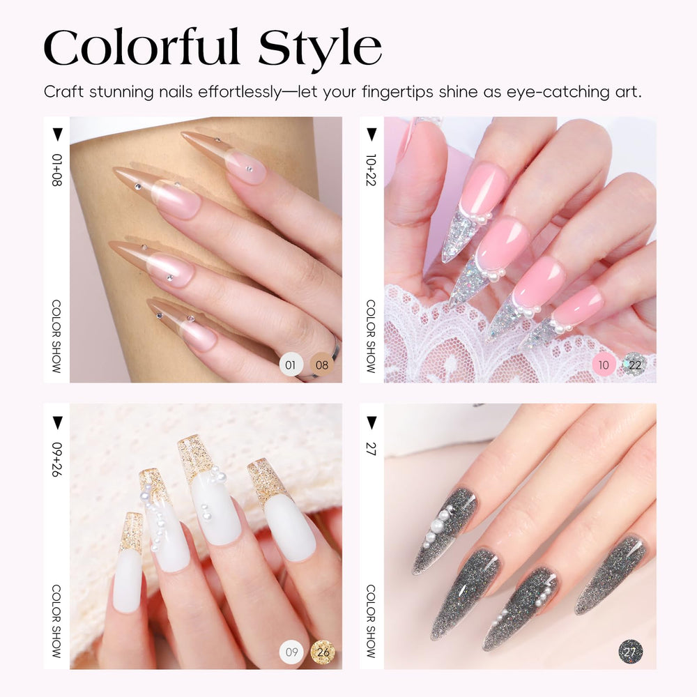 COSCELIA poly extension gel set for length and shape