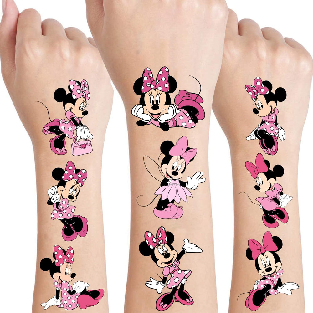 Cosershow Minnie tattoos application demo demonstrates quick, mess-free body art