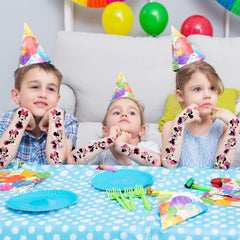 Cosershow Minnie tattoos designs collection shows 17 design options for kids' party fun