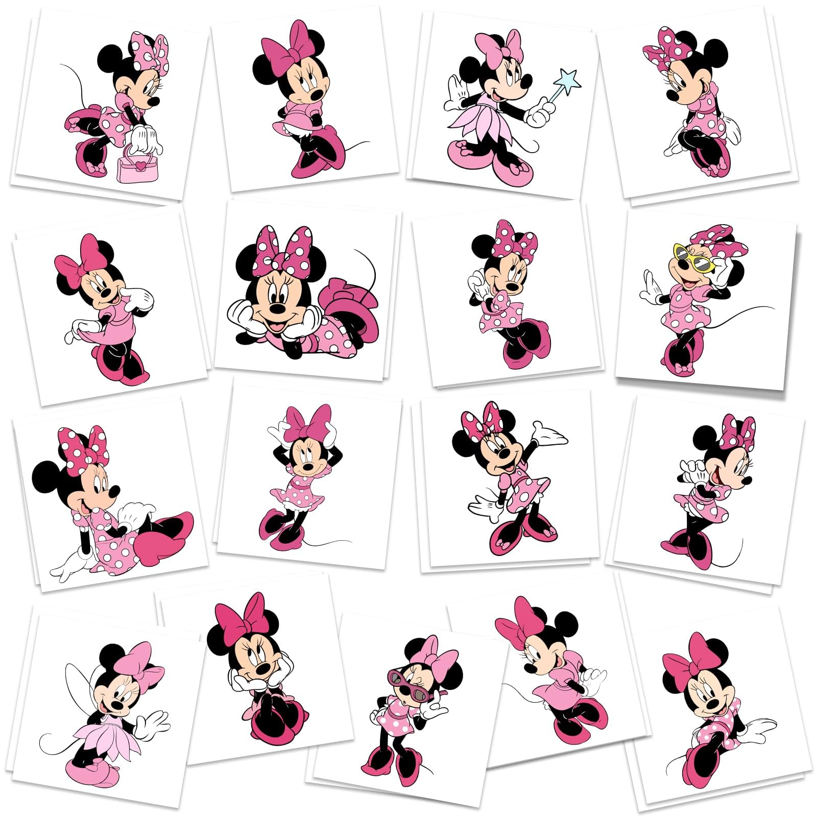Cosershow Minnie tattoos pack scene adds instant party flair for goody bags