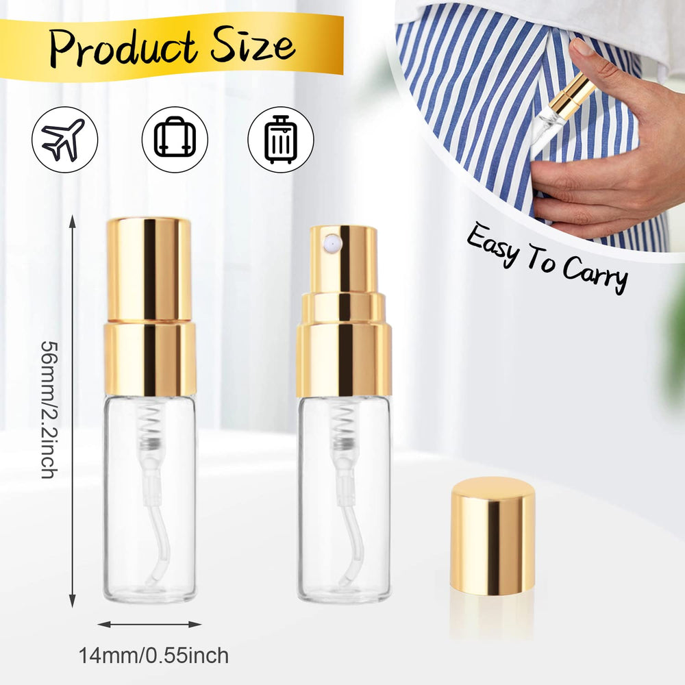 Cositina fine mist atomizer bottle highlighting transparent glass and smooth spray.