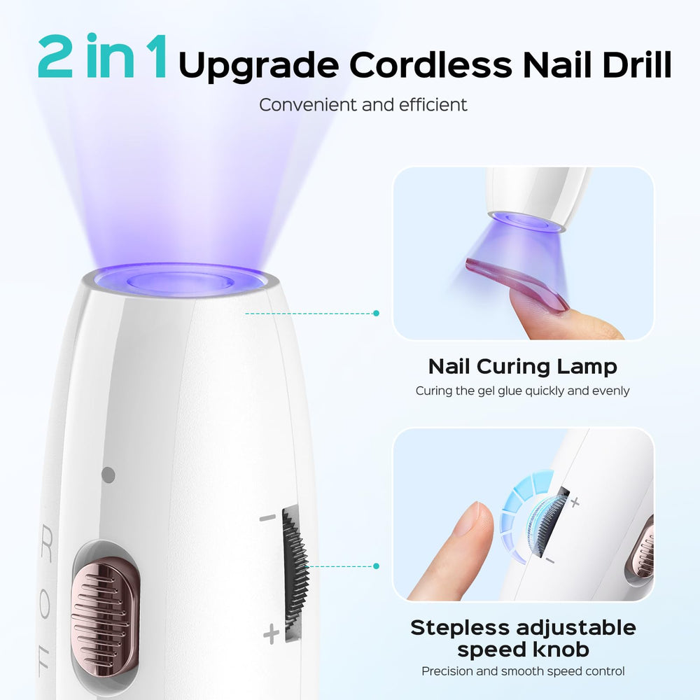 COSLUS built-in lamp image demonstrates 2-in-1 function for efficient gel curing at home.