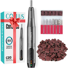 COSLUS cordless nail drill handheld design for easy grip and precise manicures