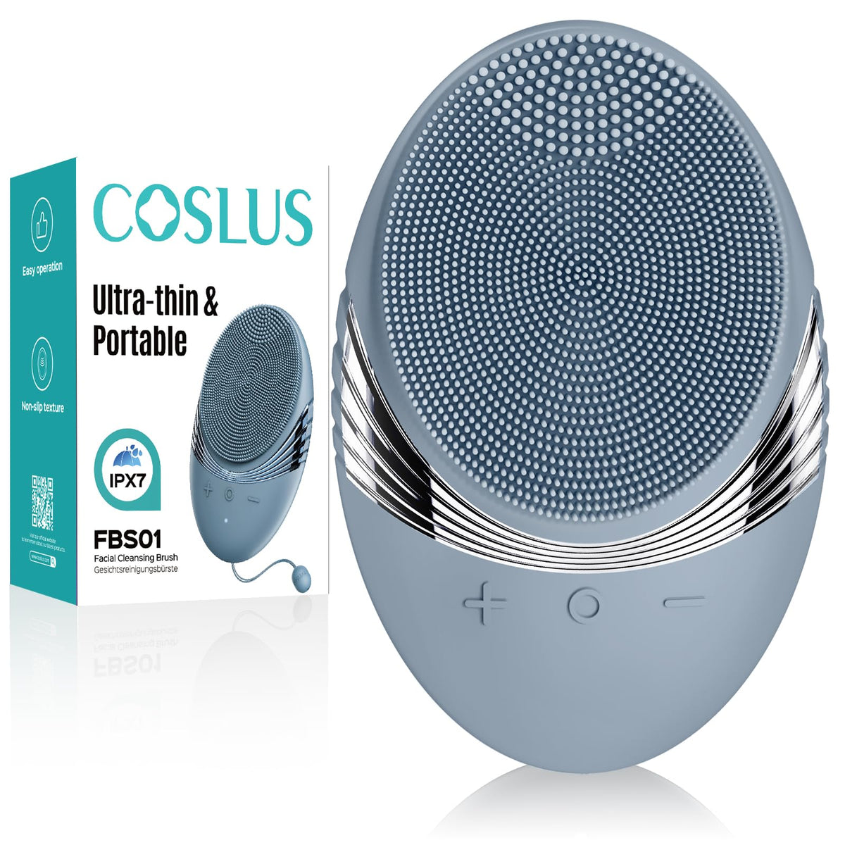 COSLUS Face Scrubber with 5 modes for custom cleansing and gentle exfoliation