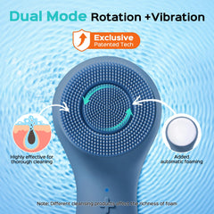 COSLUS Face Scrubber demonstrates automatic foaming for quick dense lather