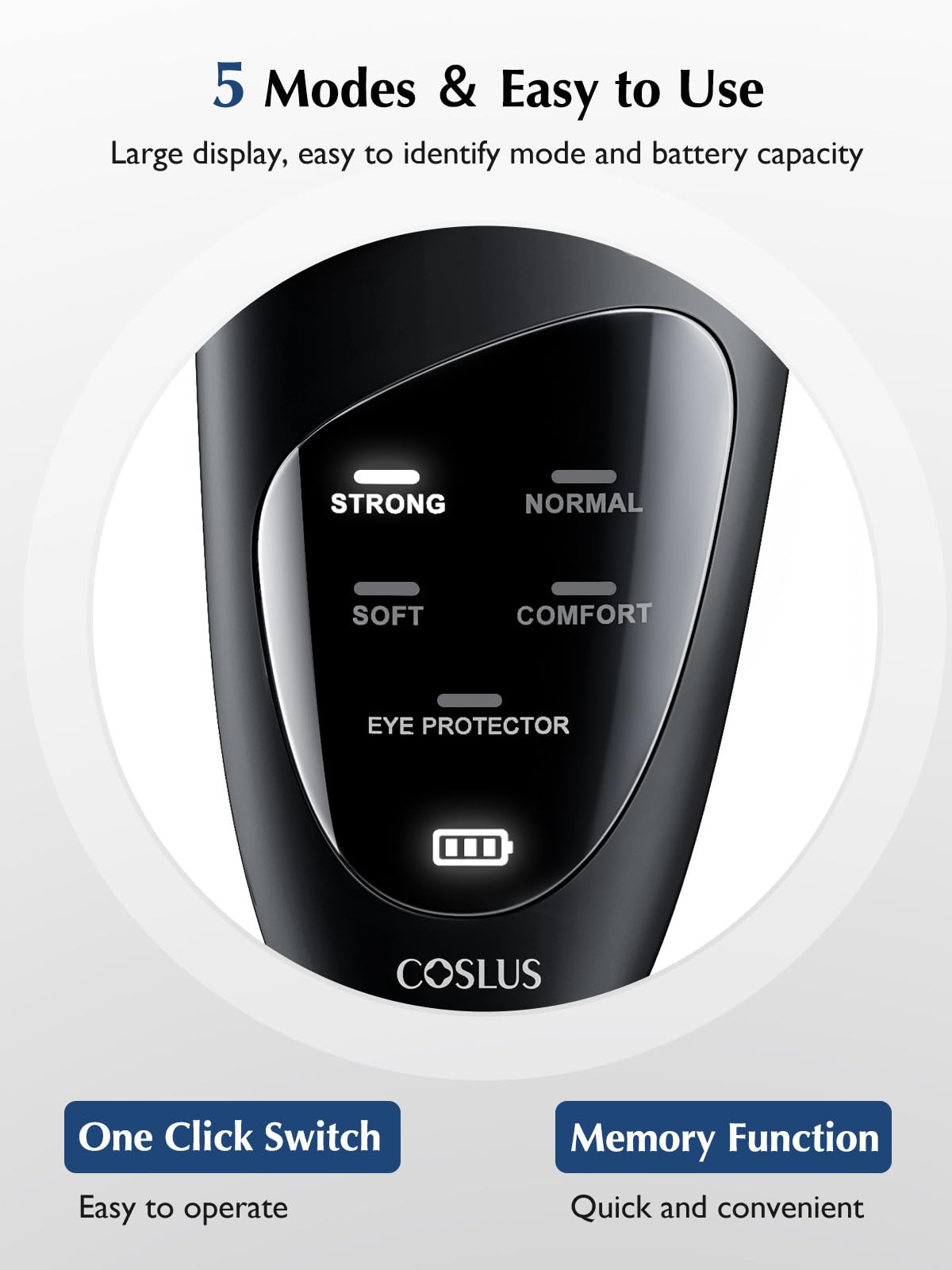 COSLUS Face Scrubber long battery life for travel