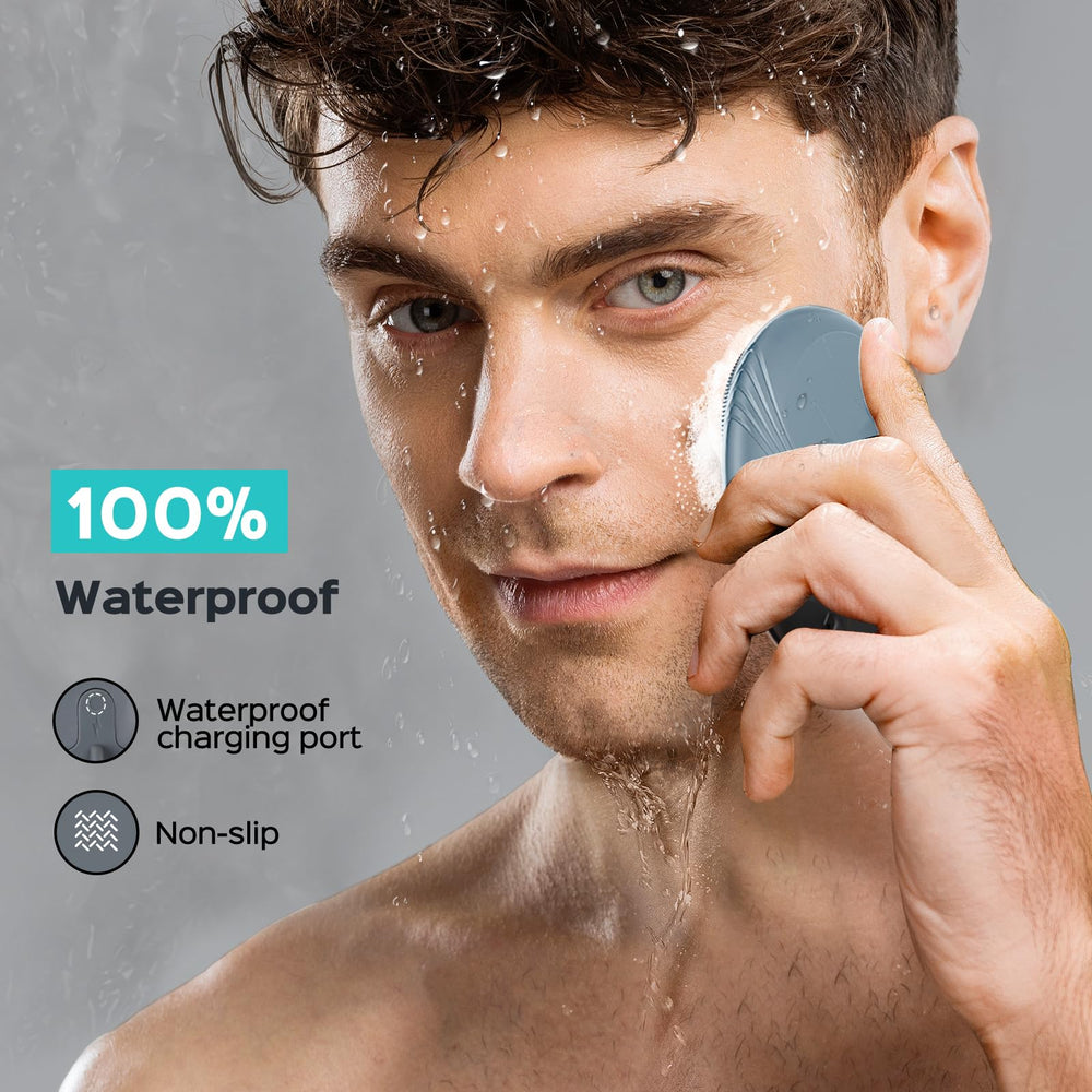 COSLUS Face Scrubber ergonomic easy-grip design in matte finish