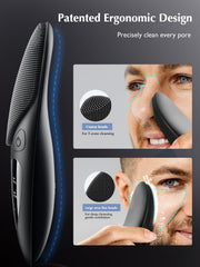 COSLUS Face Scrubber front view highlighting four cleansing modes