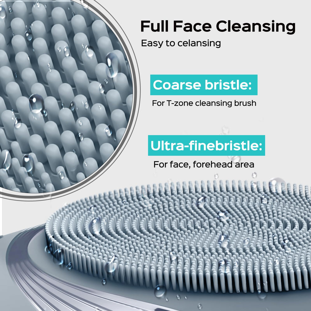 COSLUS Face Scrubber IPX7 waterproof badge for shower-safe use