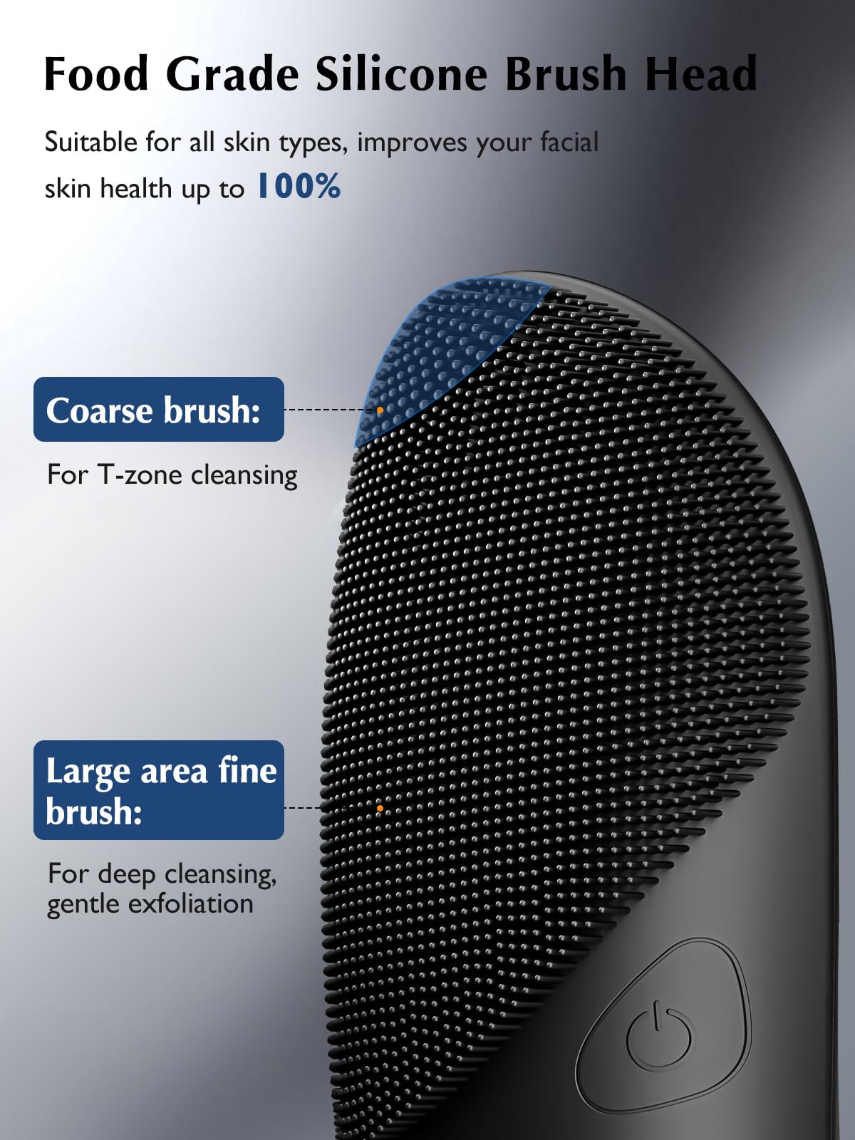 COSLUS Face Scrubber nose and T-zone close-up for deep cleansing