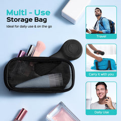 COSLUS face scrubber charging via USB with long life of up to 45 days.