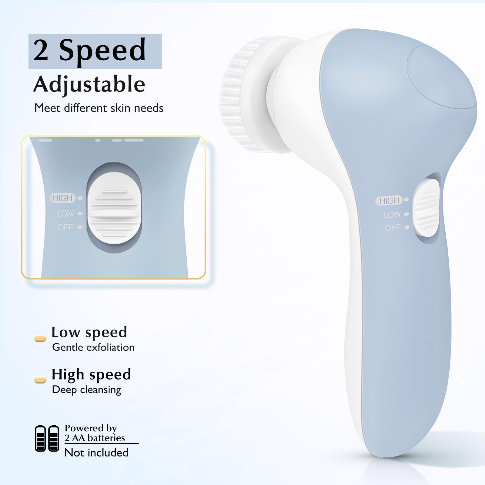 COSLUS in-shower use image highlighting waterproof design