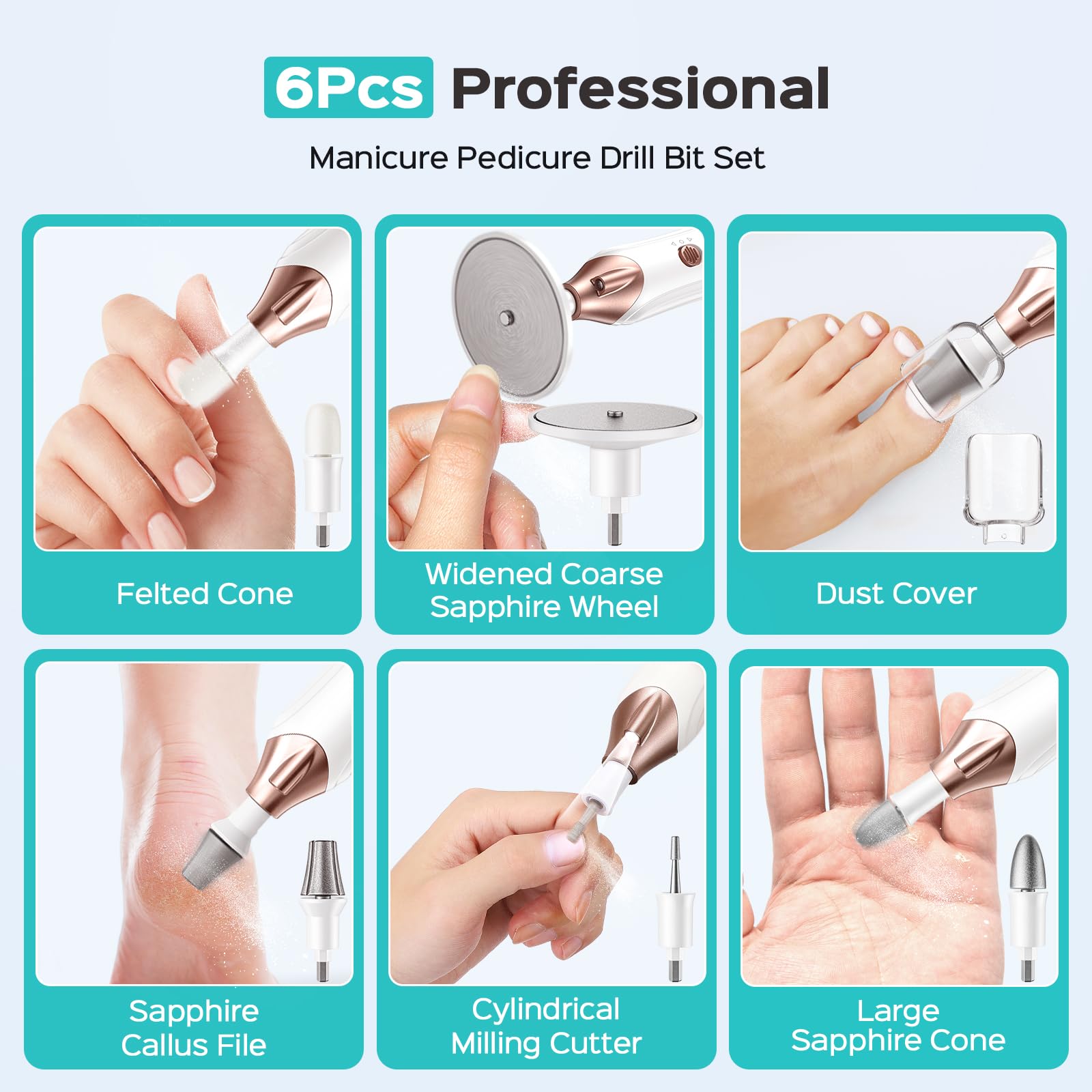 COSLUS manicure pedicure kit in use demonstrating effective nail trimming.