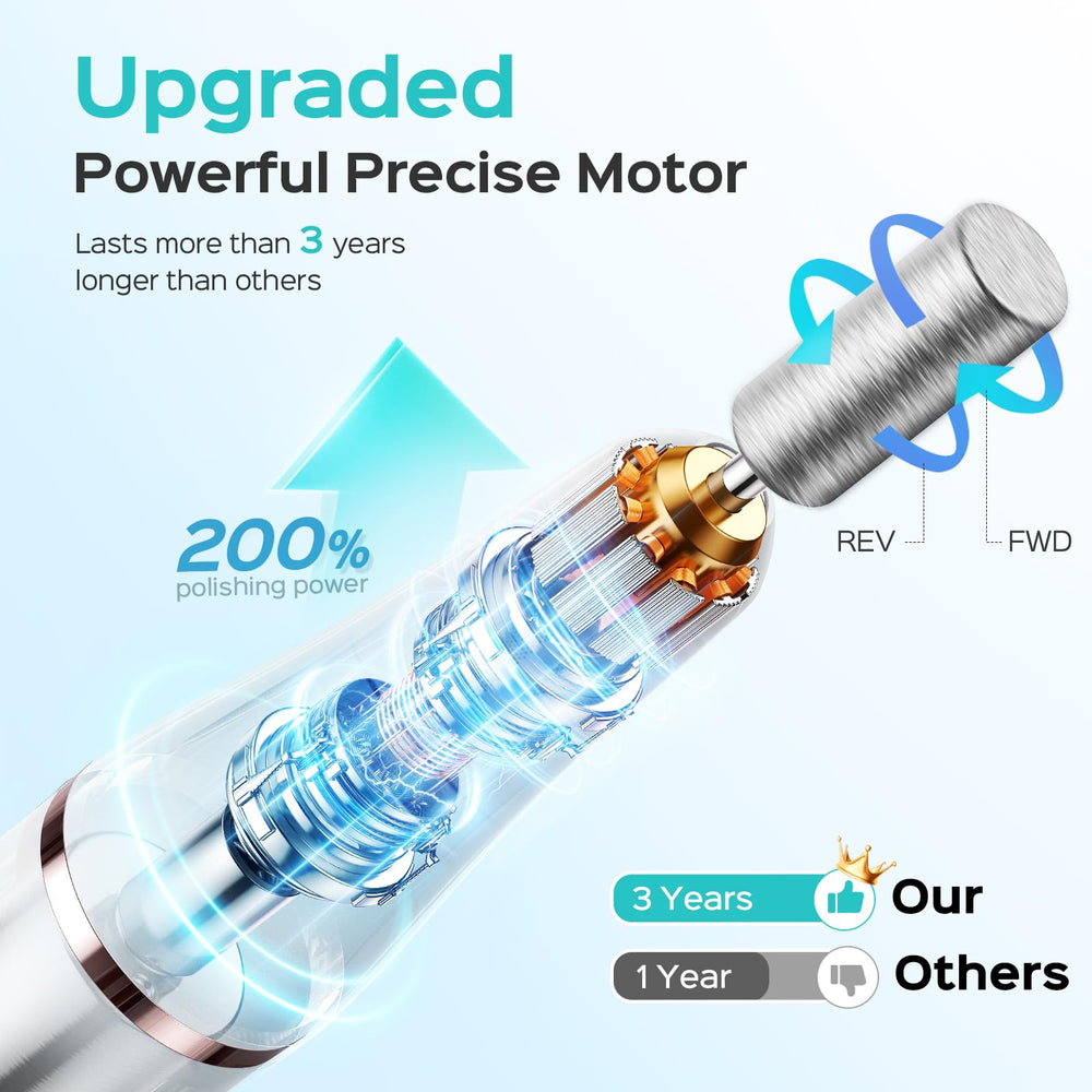 COSLUS nail drill durable motor delivers reliable performance with long-lasting life.
