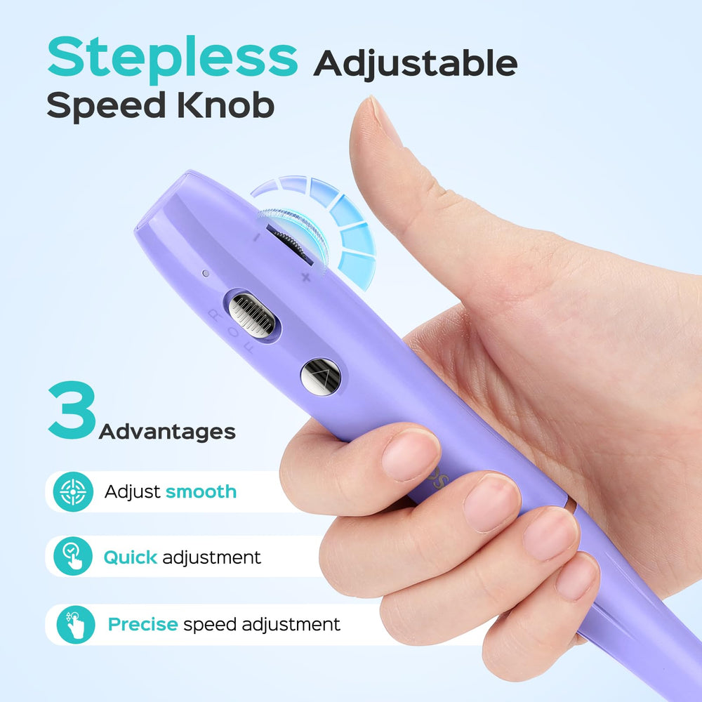 COSLUS multi-use nail drill handles acrylic, gel, dip, and natural nails.
