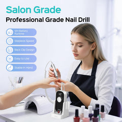 COSLUS nail drill storage base keeps bits organized for easy use.
