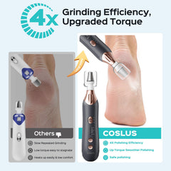 COSLUS cordless nail file with LED light enables precise filing anywhere.