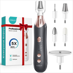COSLUS pro manicure-pedicure-kit packaging shows portable home salon setup for easy care.