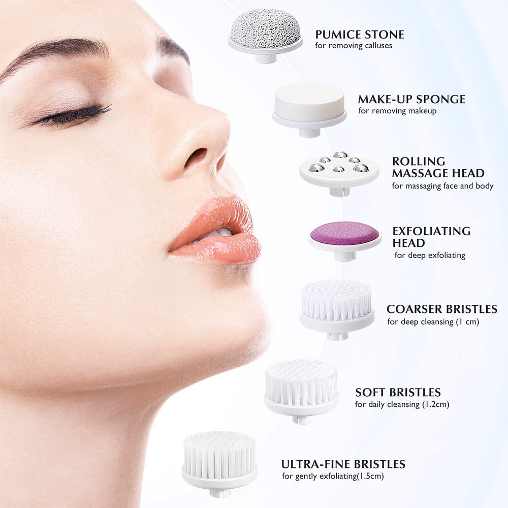 COSLUS silicone brush head highlights gentle exfoliation for sensitive skin