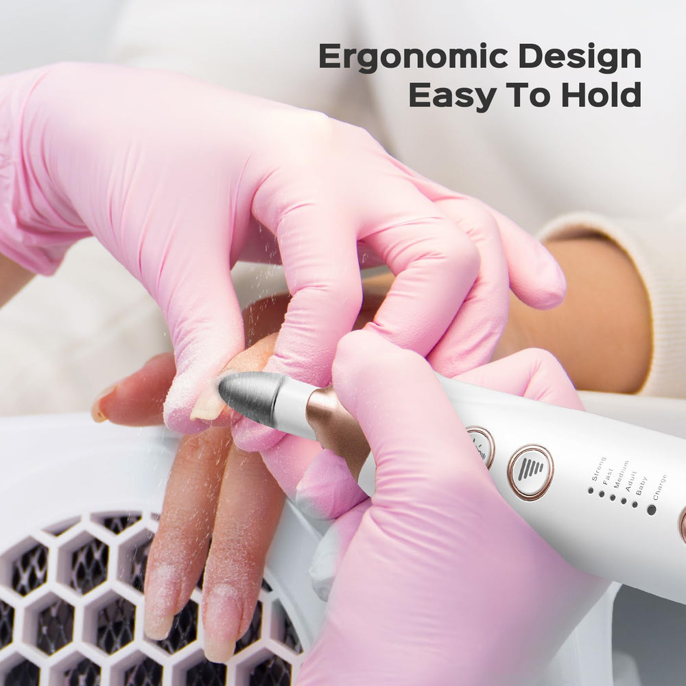 COSLUS stainless-steel bits provide versatile surfaces for nails and calluses.