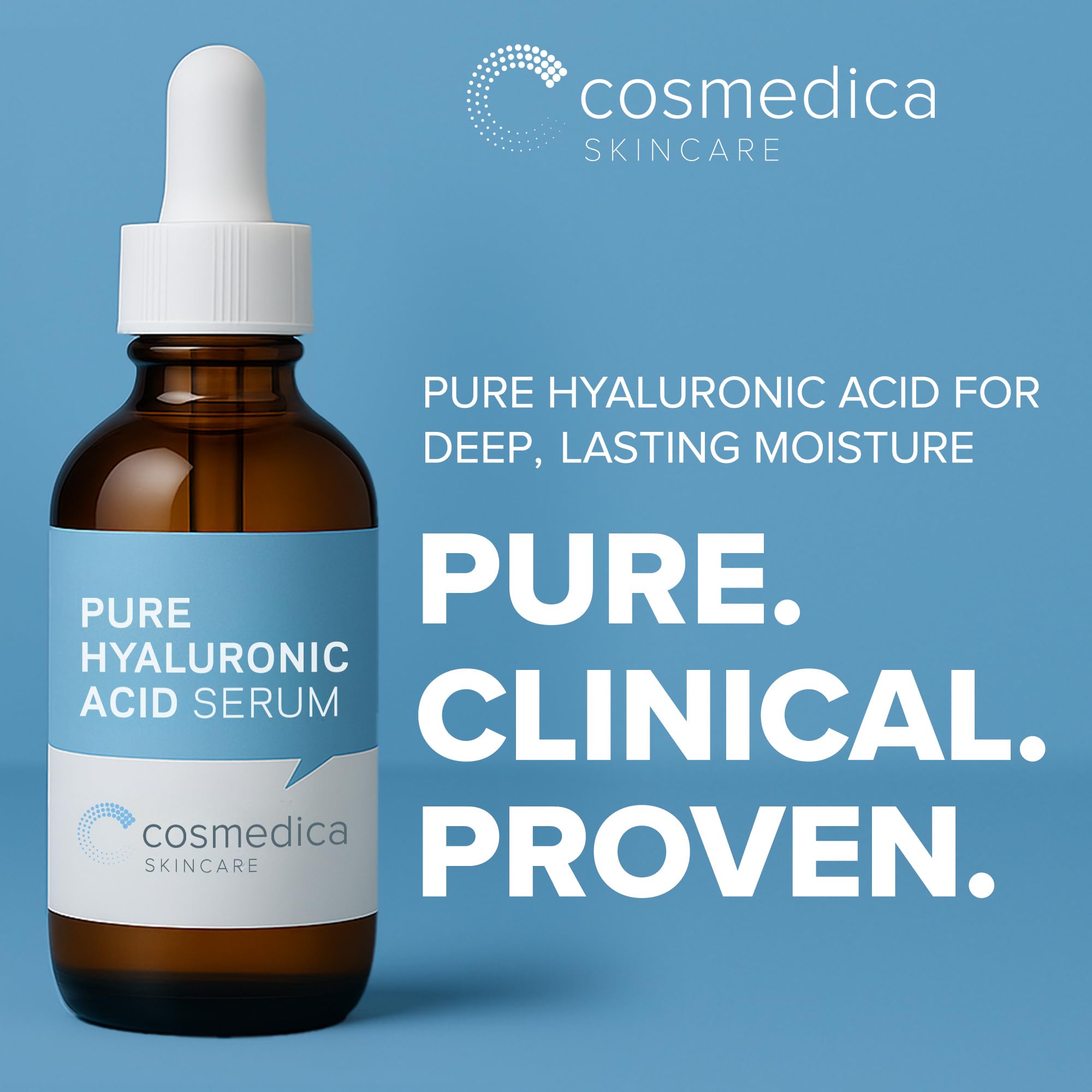 Cosmedica serum application close-up showing gentle massage for even absorption.