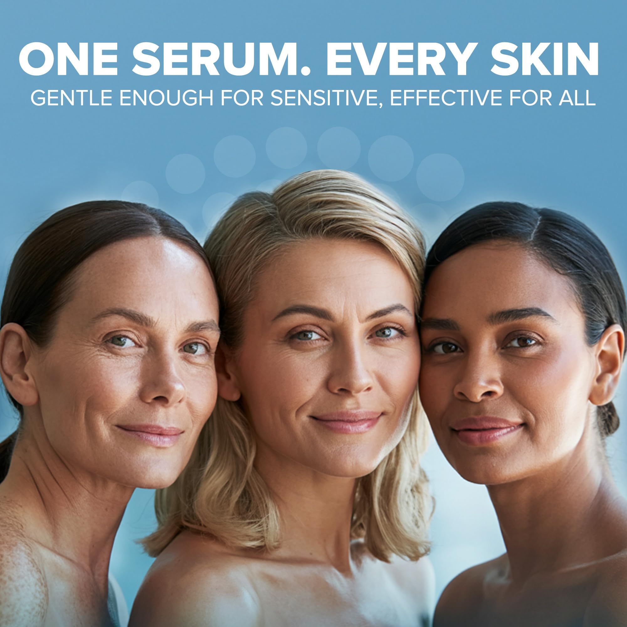 Cosmedica Skincare Hyaluronic Acid Serum under-eye usage demonstrates hydration and care.