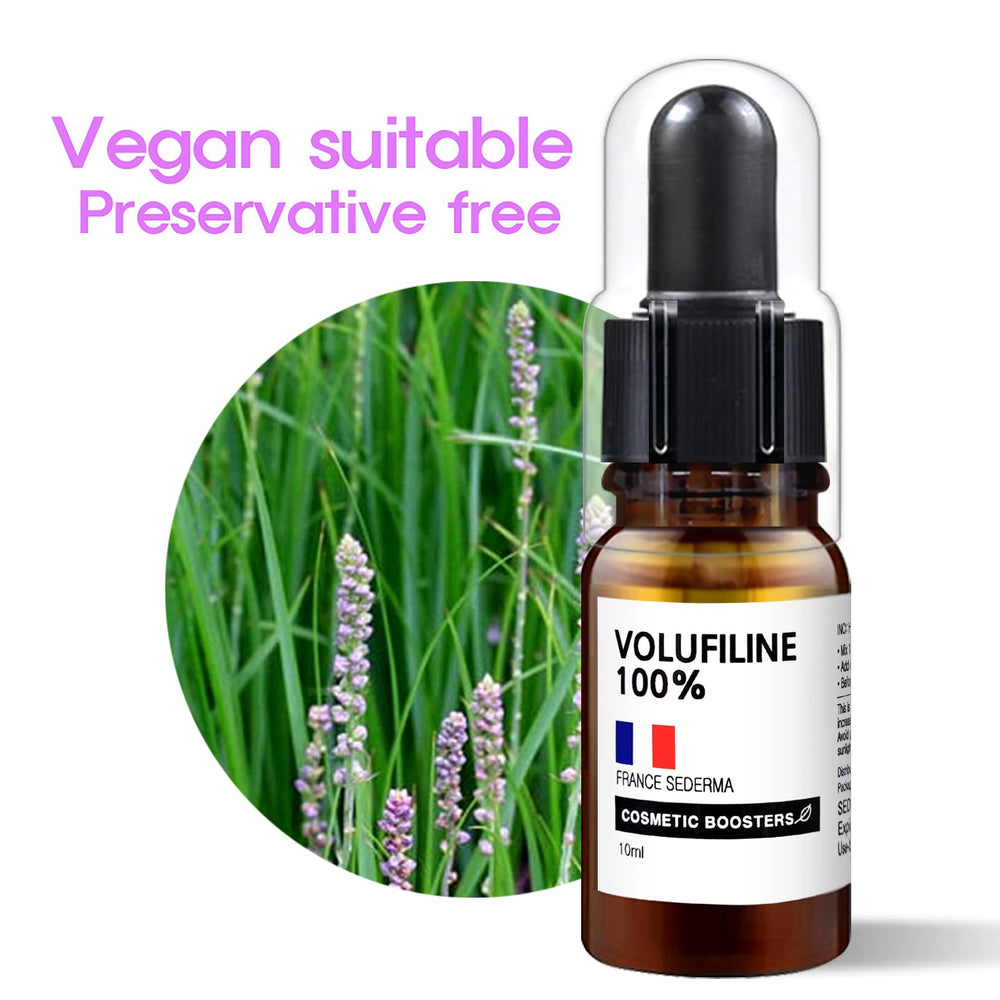 Volufiline pour close-up showing oil-based formulation for cosmetics.