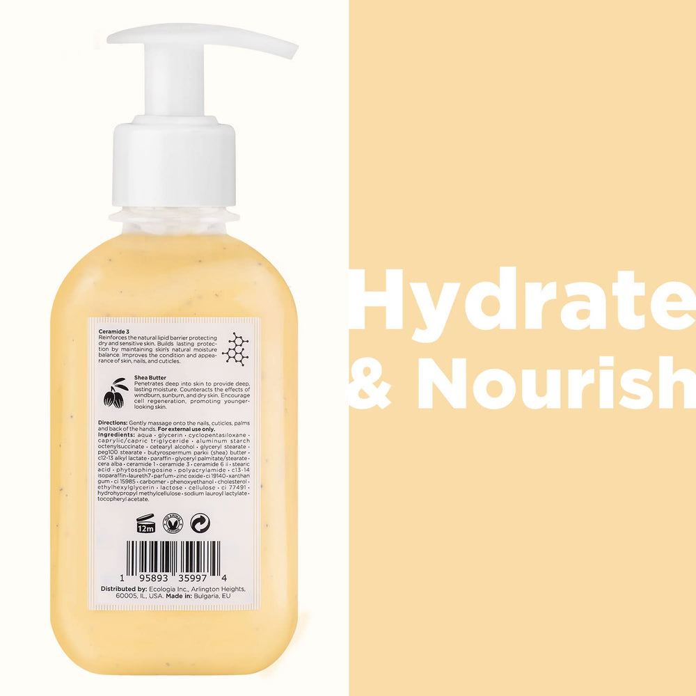 Cosmétiques Créatifs crema de manos, textura cremosa para absorción rápida.