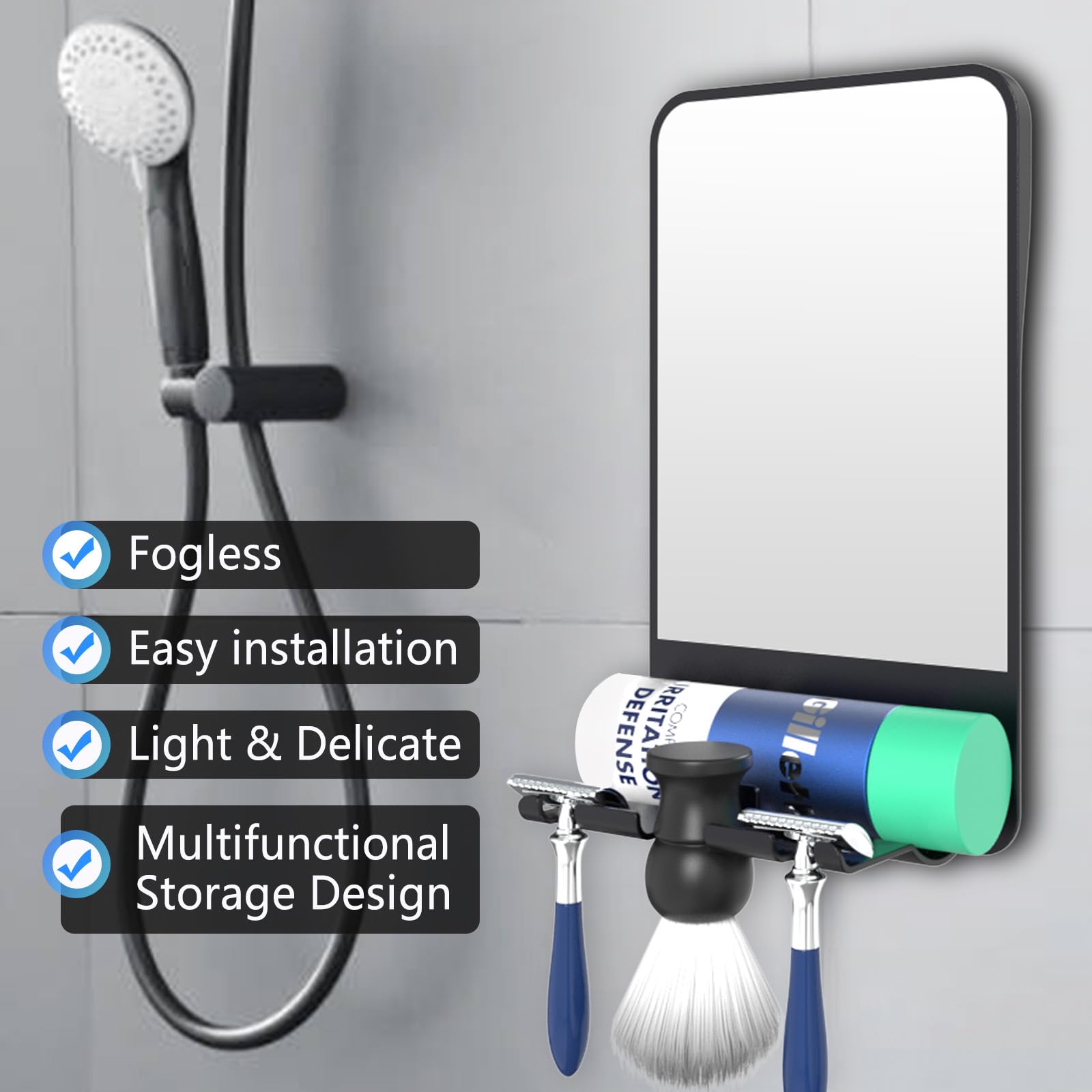 COSMIRROR razor-holders organize blades for quick morning routines.