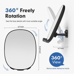 COSMIRROR adhesive installation ensures tool-free mounting on smooth surfaces