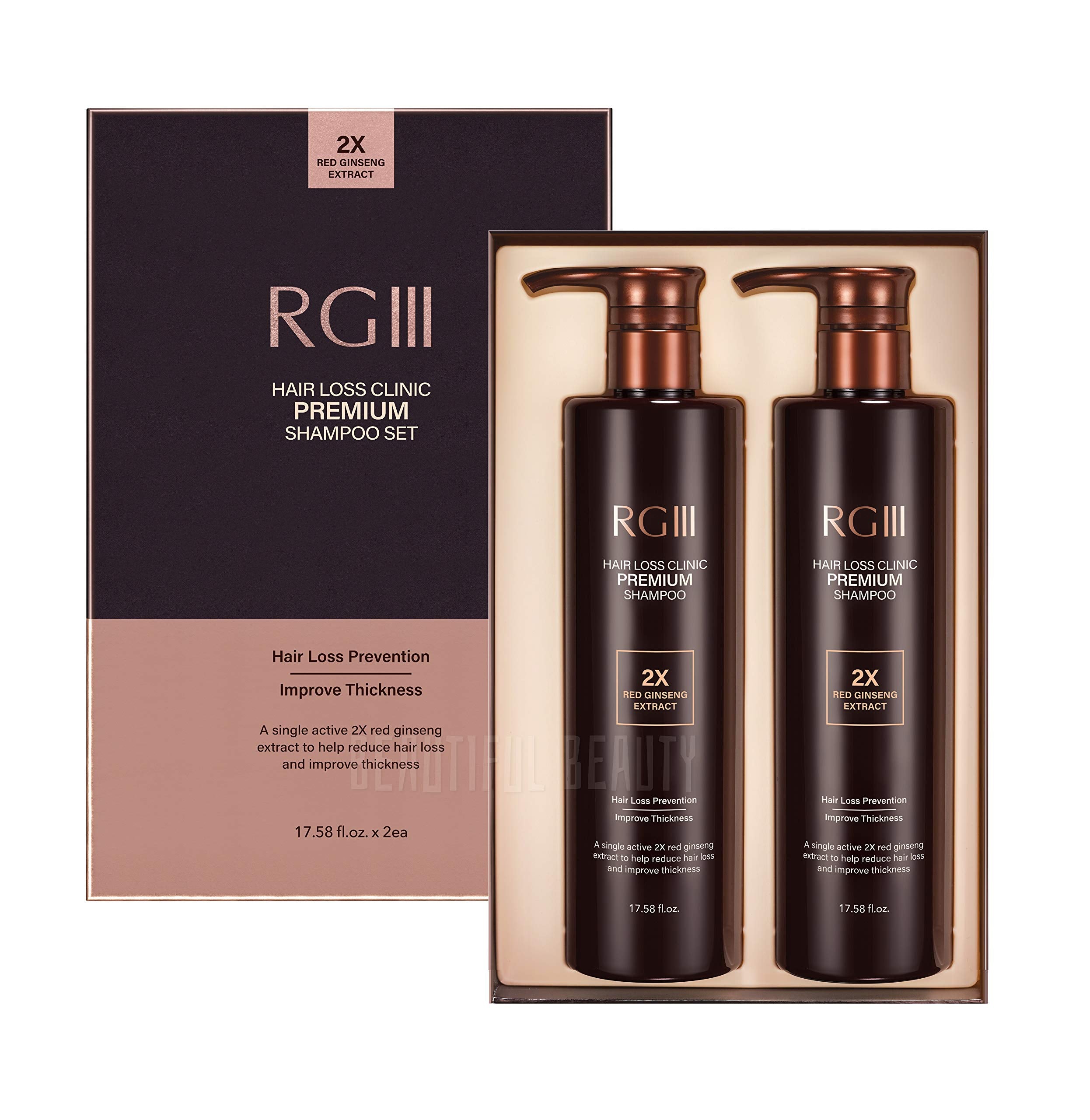 COSMOCOS RG3 Premium two-bottle set for thinning hair support