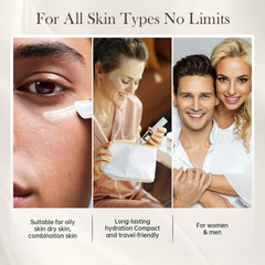 COSMOO eye-cream packaging close-up emphasizing premium ingredients and Korean formula.