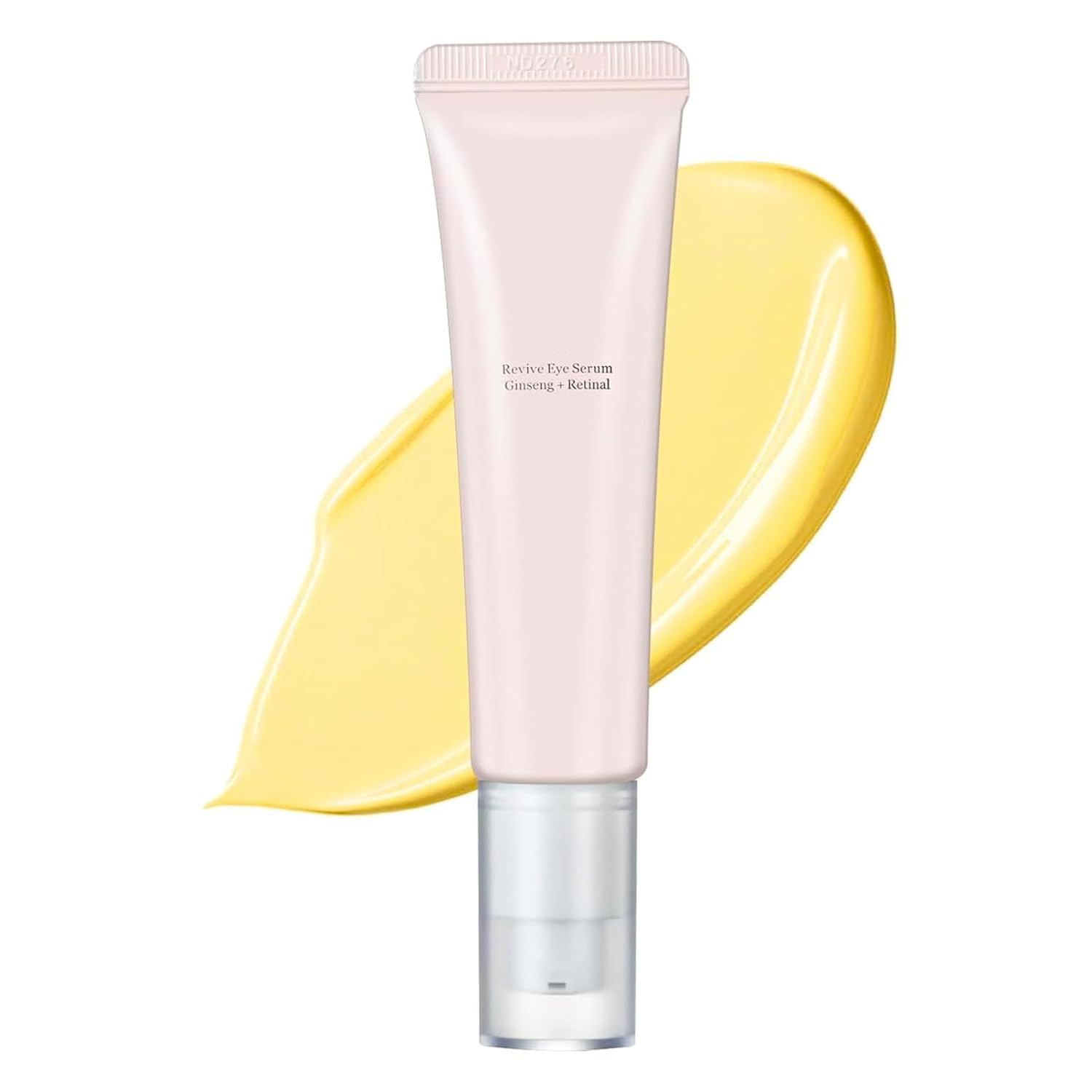 COSMOO Revive Eye Serum bottle closeup, showcasing silky texture for daily under-eye care.