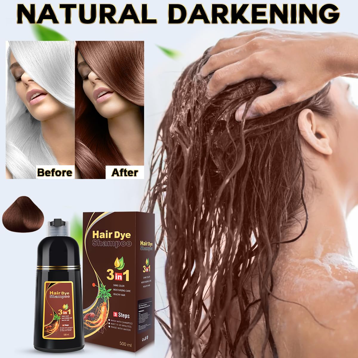 Cosmpro herbal formula nourishes hair for stronger, shinier strands.