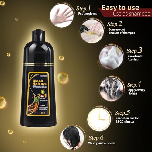 COSMTEK apply-massage scene shows easy at-home coloring routine.
