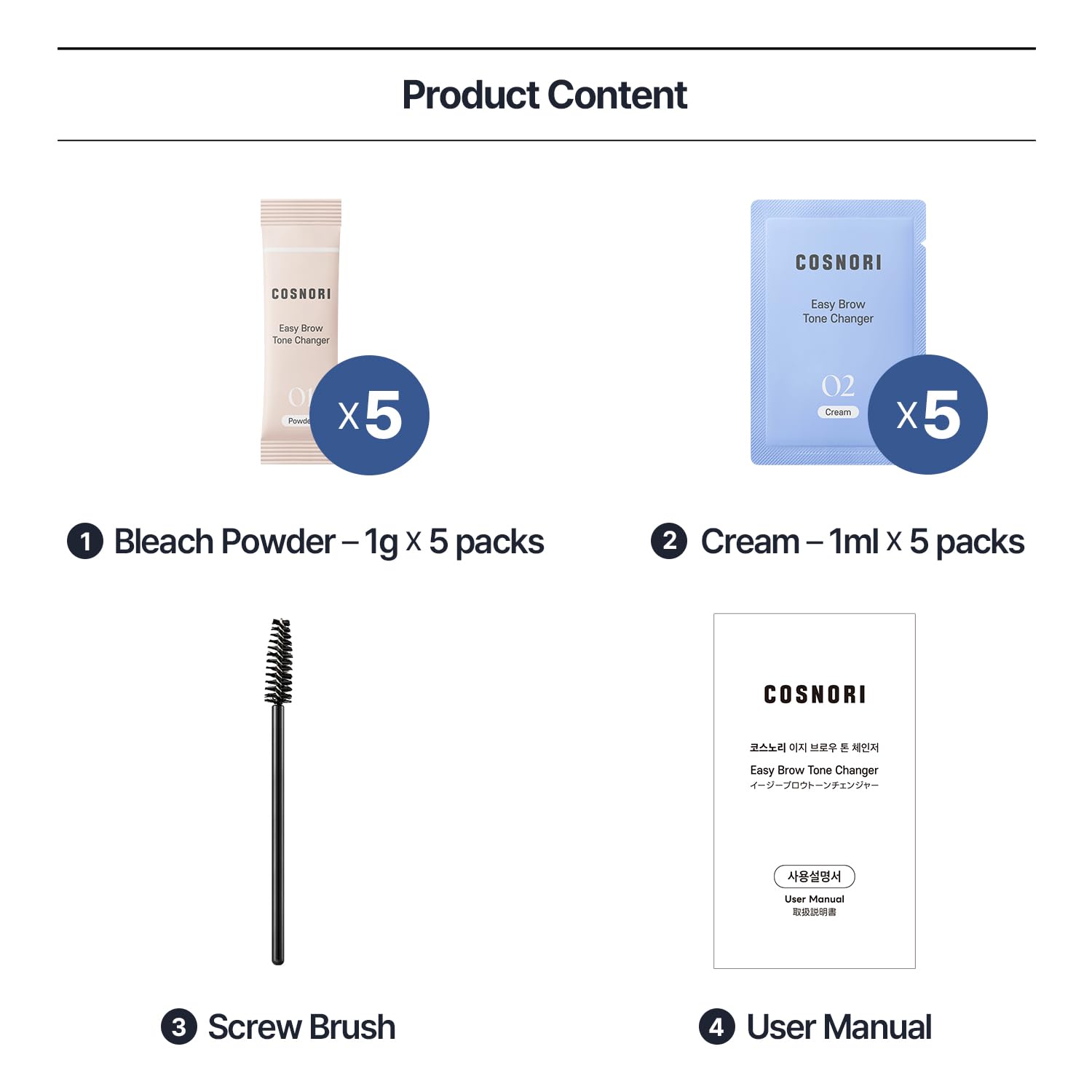 COSNORI compact kit on bathroom counter highlights convenient home-use setup