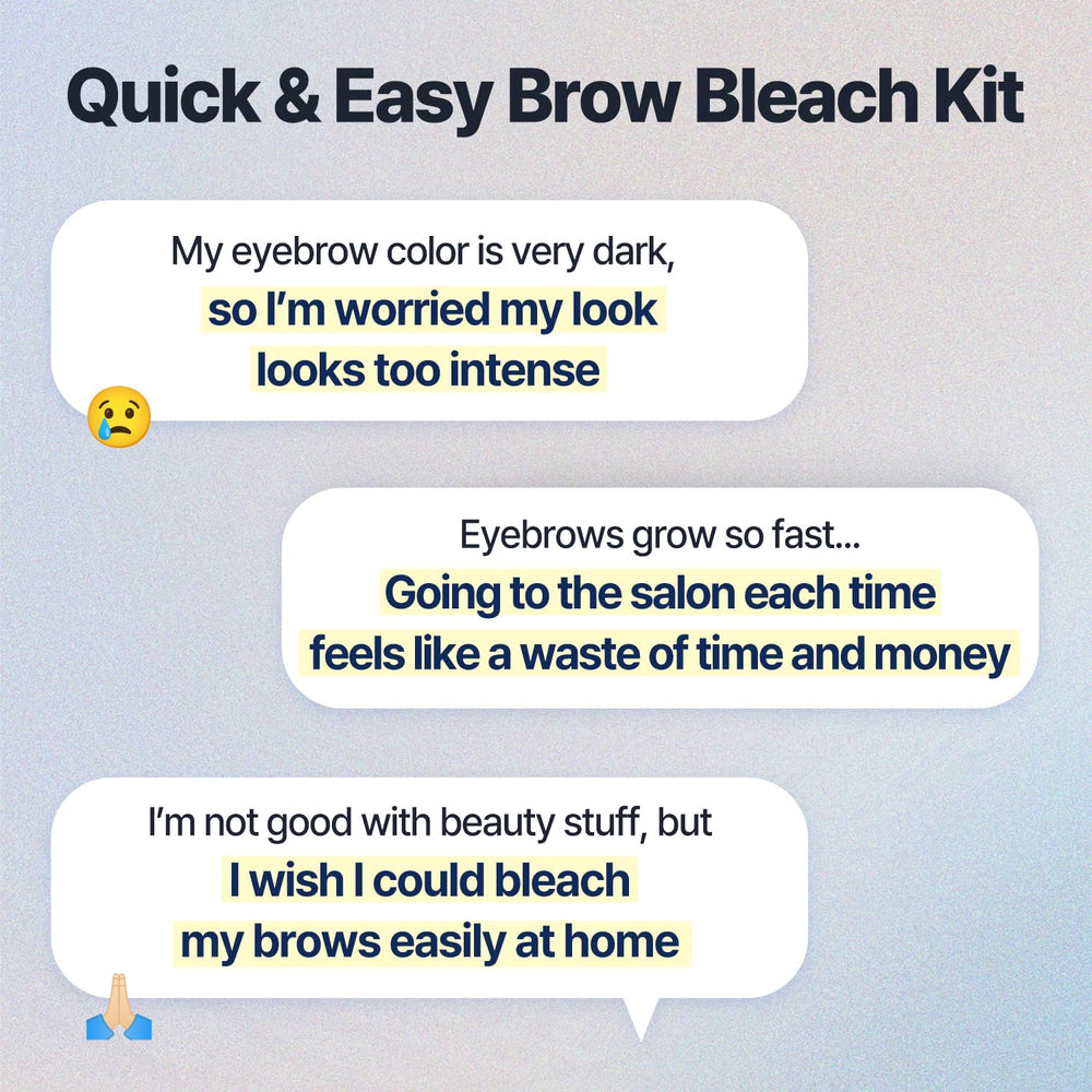 COSNORI customizable tone mix demonstrates control over brightness level during brow lightening