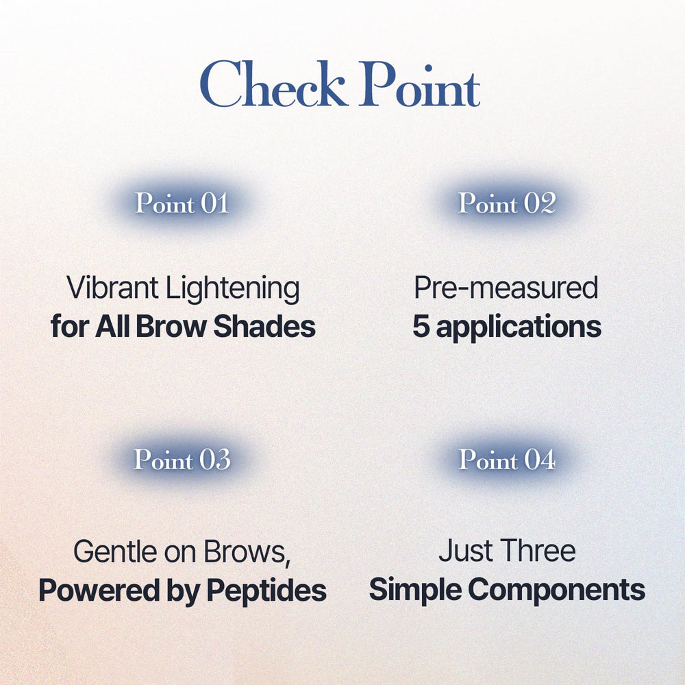 COSNORI easy application with included gloves for neat, mess-free brow lightening