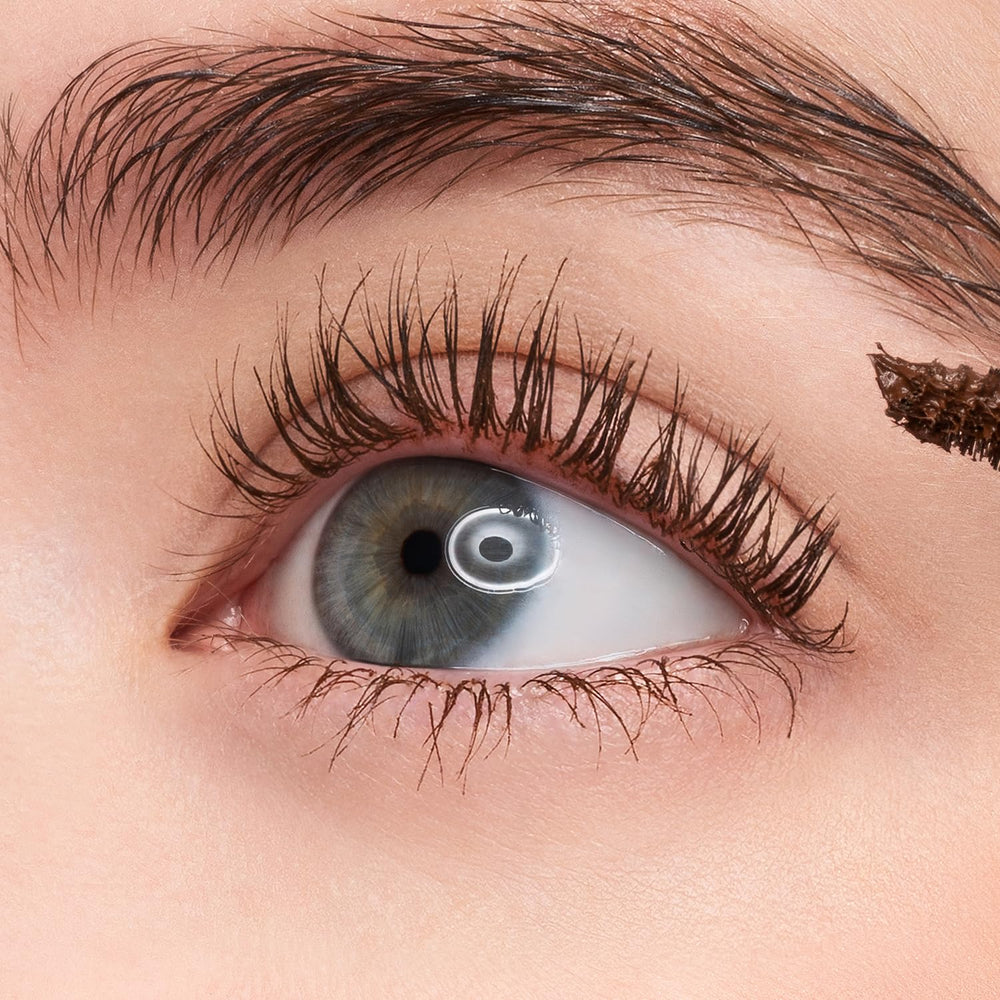 COSNORI silk amino acids nourish lashes under Cozy Brown mascara