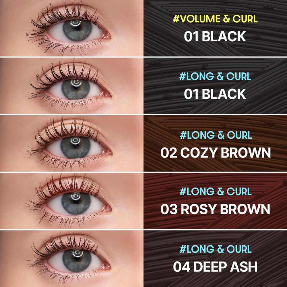COSNORI royal blue close-up lashes show vibrant, smudge-resistant finish.