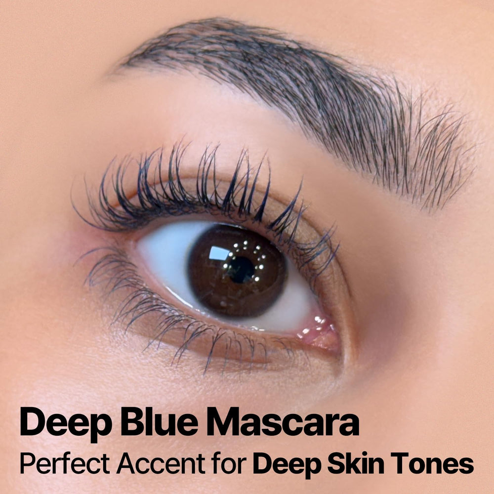 COSNORI royal blue dramatic lash seen from side profile.