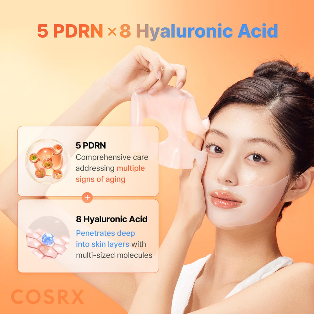COSRX 5 PDRN salmon DNA complex illustration highlights DNA-derived actives